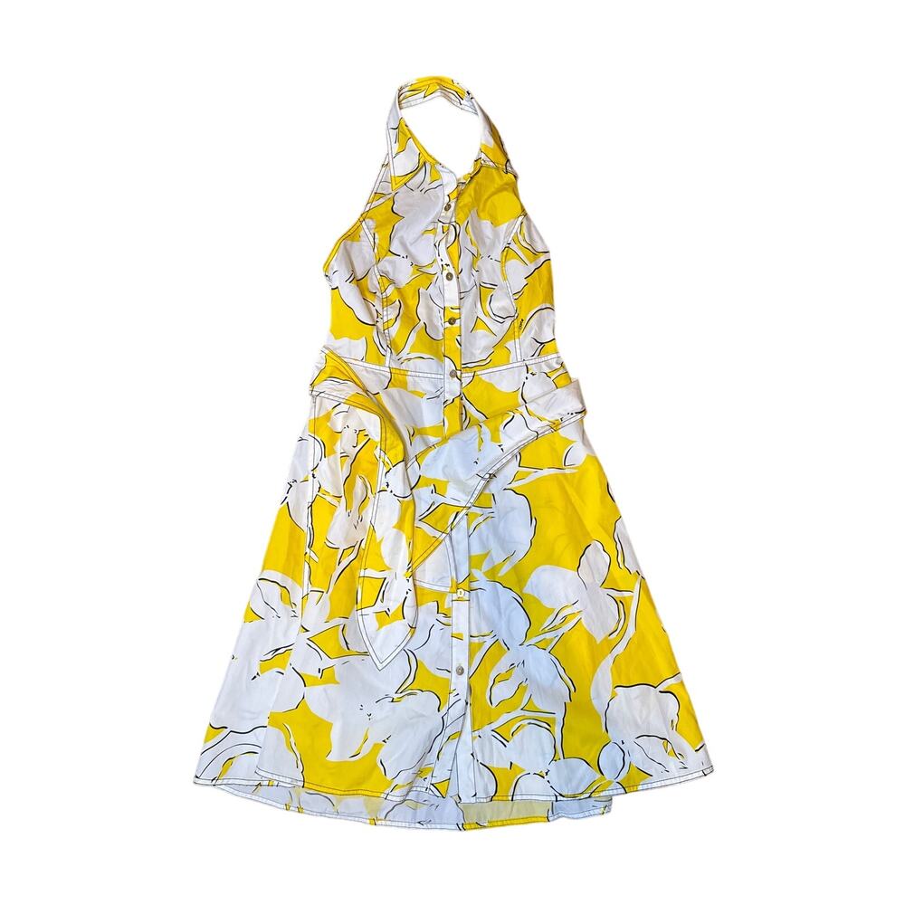 Diane von Furstenberg Dress Tenner Floral‎ Print Halter Size 4 - Picture 4 of 10